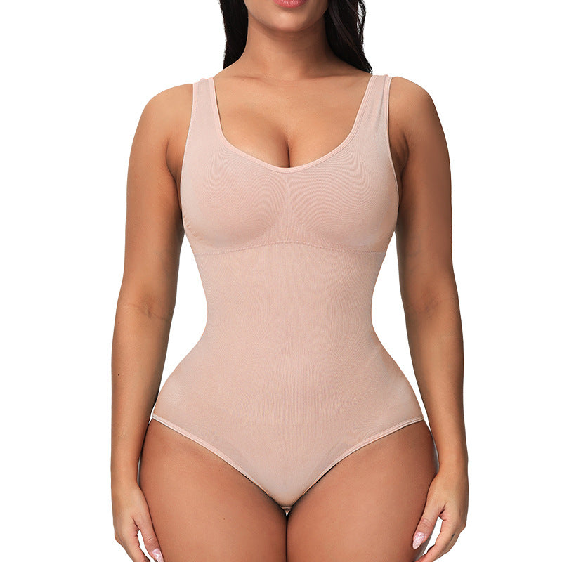 Seamless bodysuit corset style