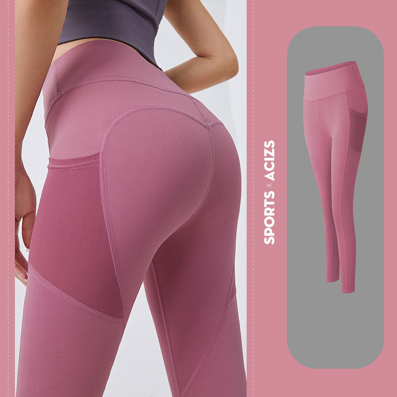 Yoga leggings for women with pockets, sports leggings for girls, gymnastics leggings for women, jogging tights with tummy control, fitness leggings for women