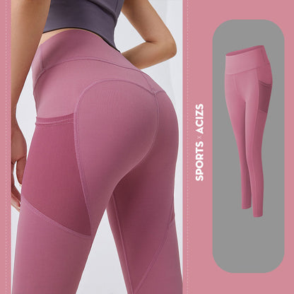 Yoga leggings for women with pockets, sports leggings for girls, gymnastics leggings for women, jogging tights with tummy control, fitness leggings for women