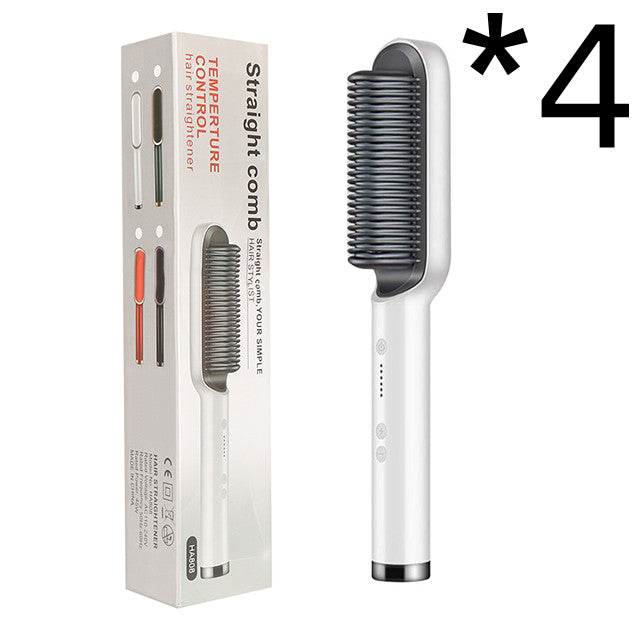 360° Doppelfunktion Locken Glätten Keramik 2-in-1-Haarglättungskamm