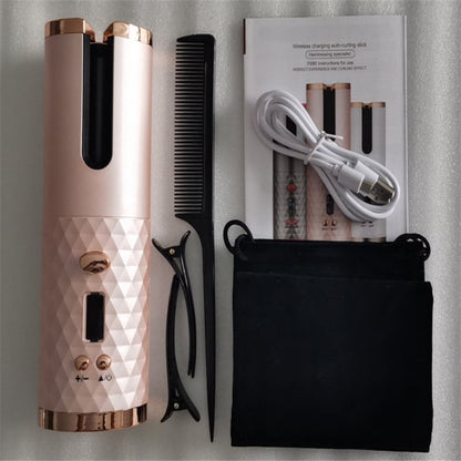 Multifunctional automatic cordless curling iron