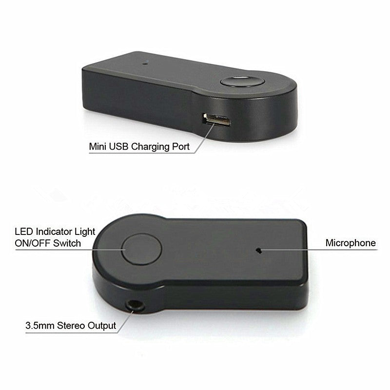 Freisprecheinrichtung MP3-Player Bluetooth Musikempfänger A2DP Wireless Auto AUX Audioadapter