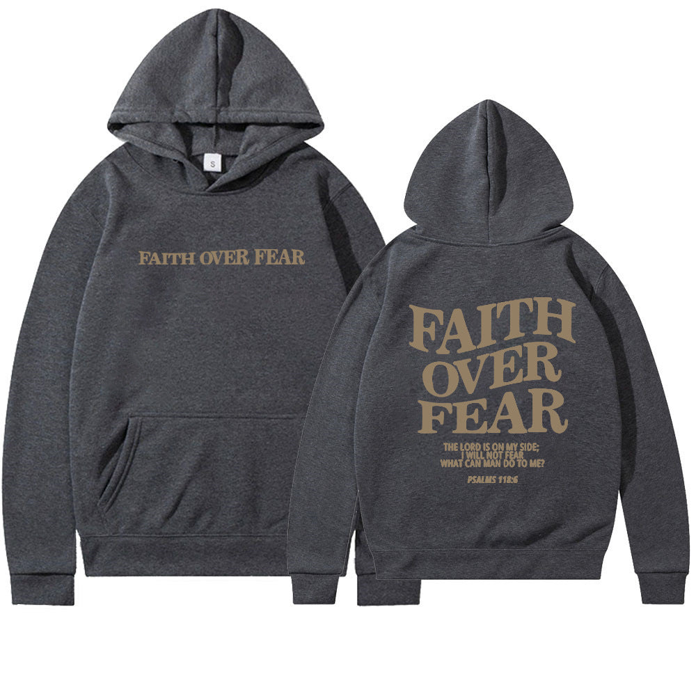 Glaube statt Angst Bibelvers Christlicher Hoodie