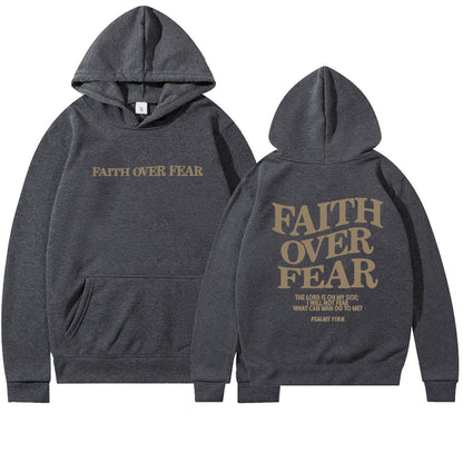 Glaube statt Angst Bibelvers Christlicher Hoodie