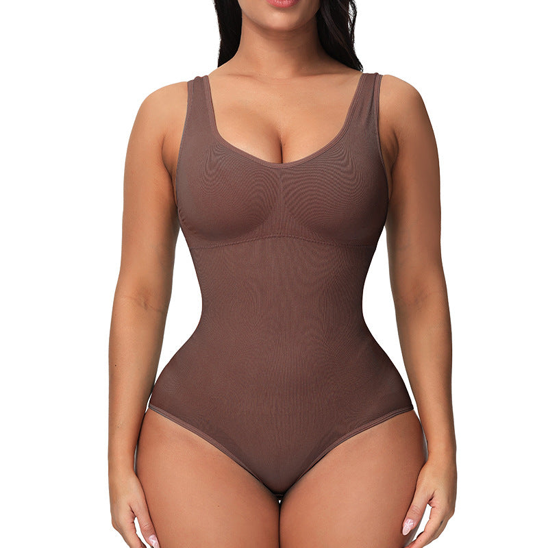 Seamless bodysuit corset style