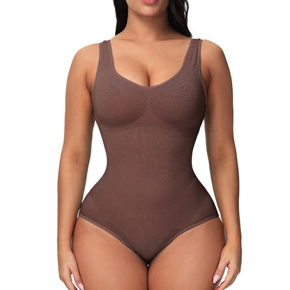 Seamless bodysuit corset style