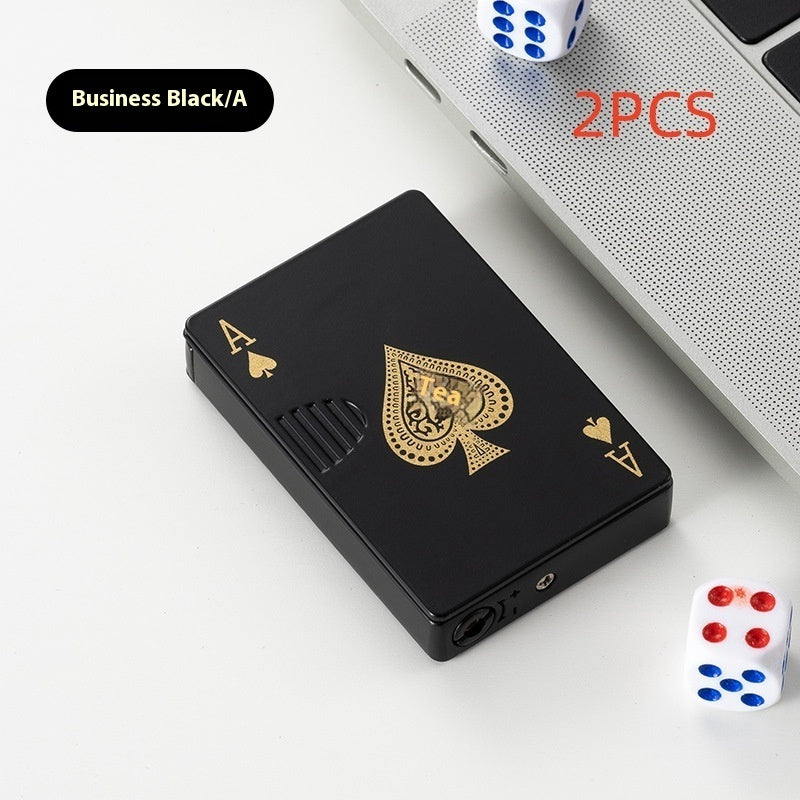 Pokerkarten Design Metall Feuerzeug