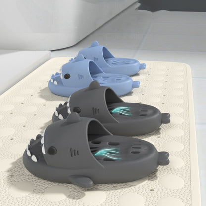 Shark sandals with drainage holes, shower shoes, quick-drying EVA pool shark sandals, beach sandals with drainage holes, unisex