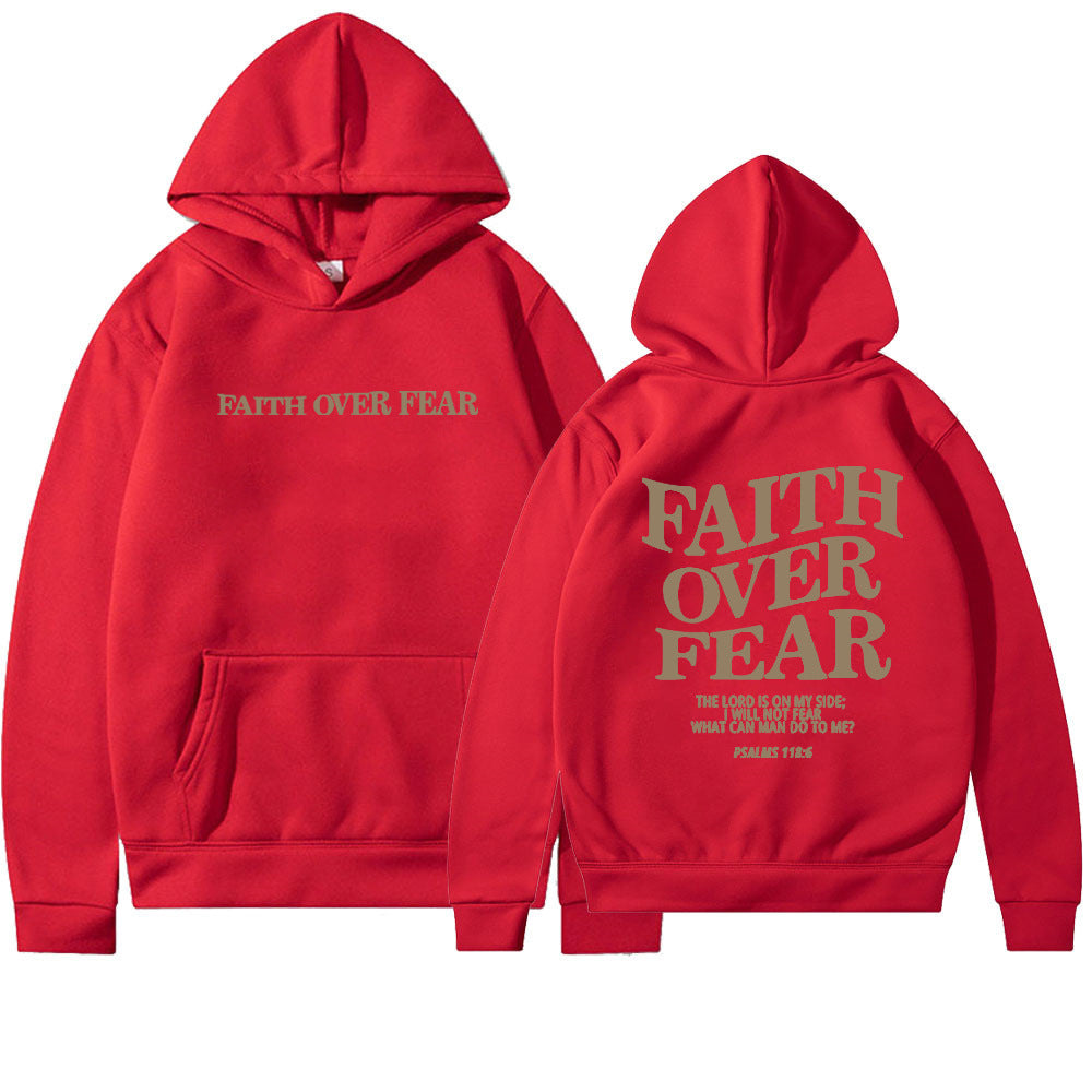 Glaube statt Angst Bibelvers Christlicher Hoodie