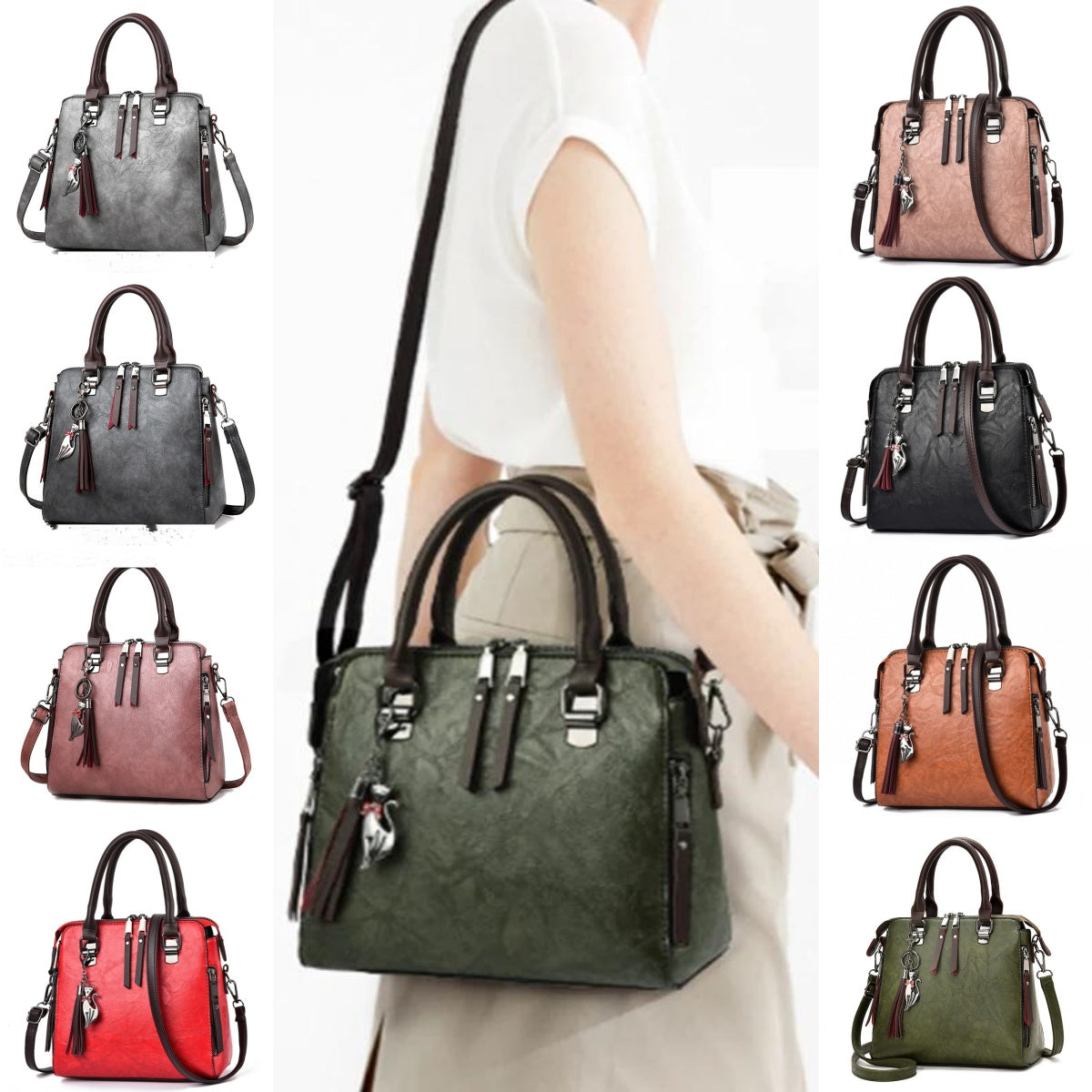 Vintage Quasten Modische Luxuriöse Schultertasche