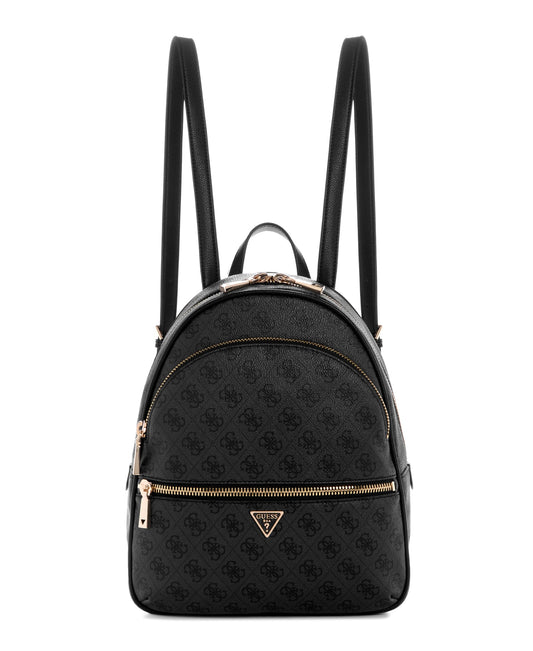 GUESS Damen Manhattan Ii Large Rucksack, Kohle-Logo, Einheitsgröße