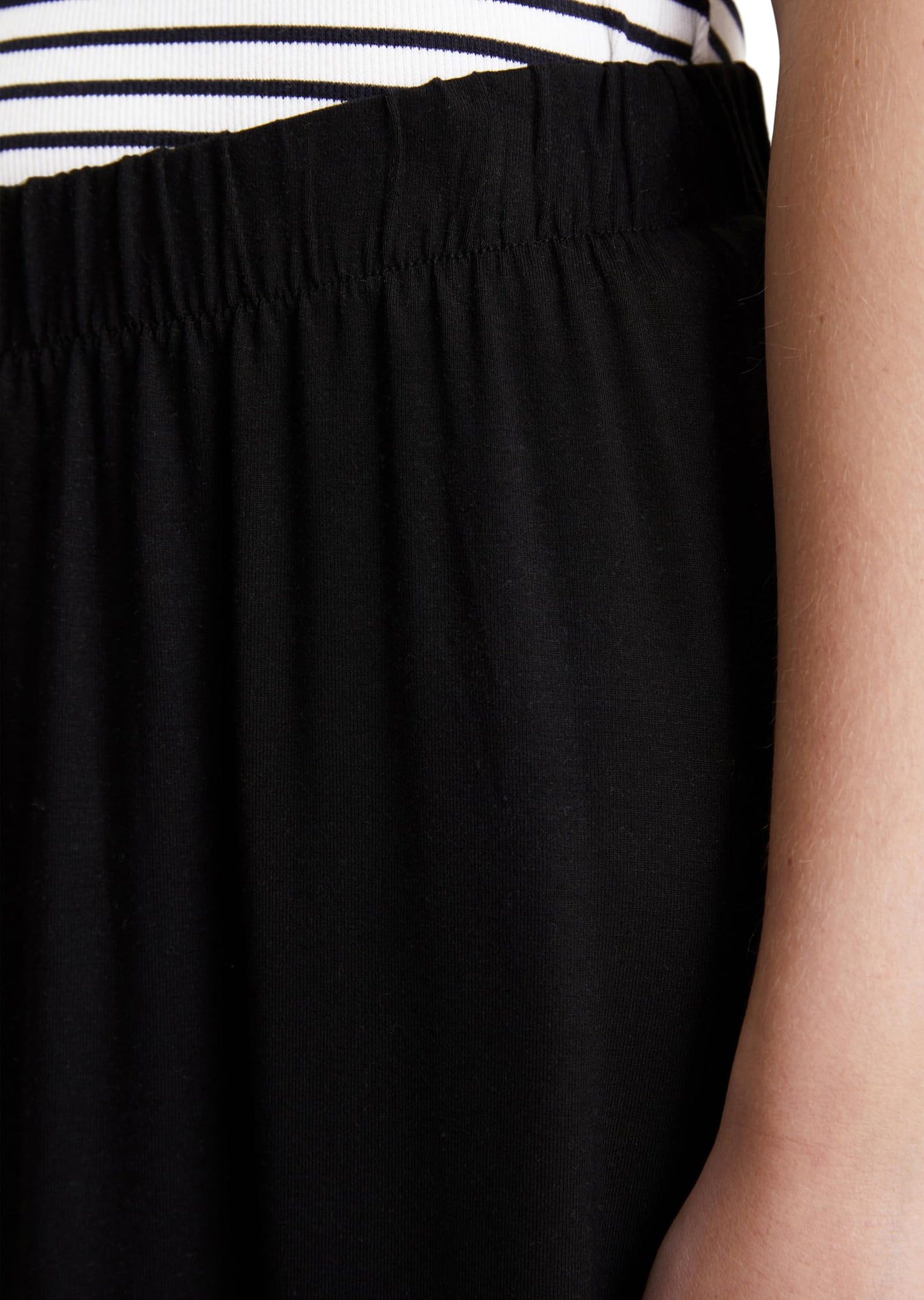 Marc O'Polo Denim Damen Jerseyrock mit Stretch-Anteil Relaxed Fit, Schwarz (Black)