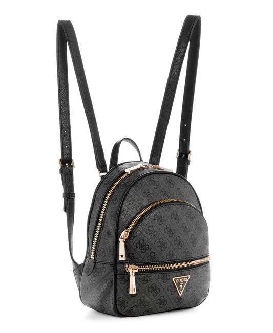 GUESS Damen Manhattan Rucksack, Kohle-Logo, Einheitsgröße