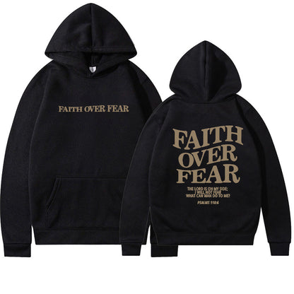 Glaube statt Angst Bibelvers Christlicher Hoodie