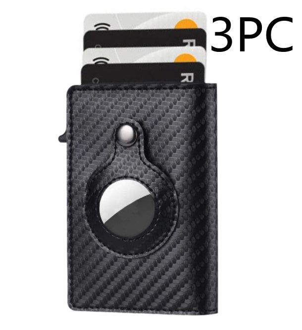 Multifunktionales RFID-Schutz-Diebstahlsichere Kartenetui-Tasche AirTag Leder-Geldbörsen-Set