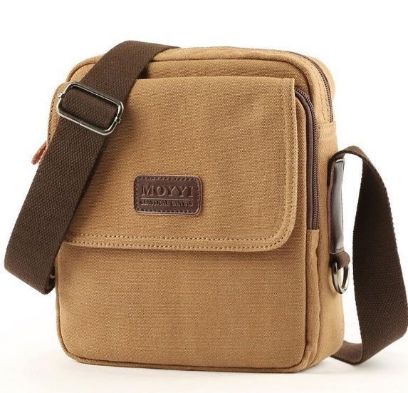 Canvas-Schultertasche