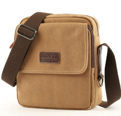 Canvas-Schultertasche