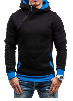 Zipper Oblique Hoodie