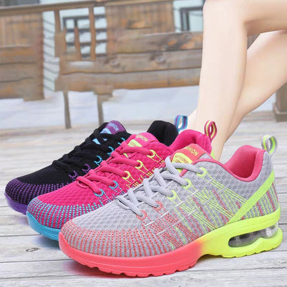 Zapatillas deportivas de malla con cordones