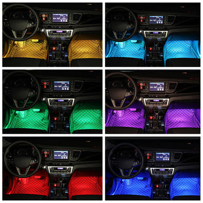 LED RGB Streifen Tasten Fernbedienung Ambientebeleuchtung 4er-Set