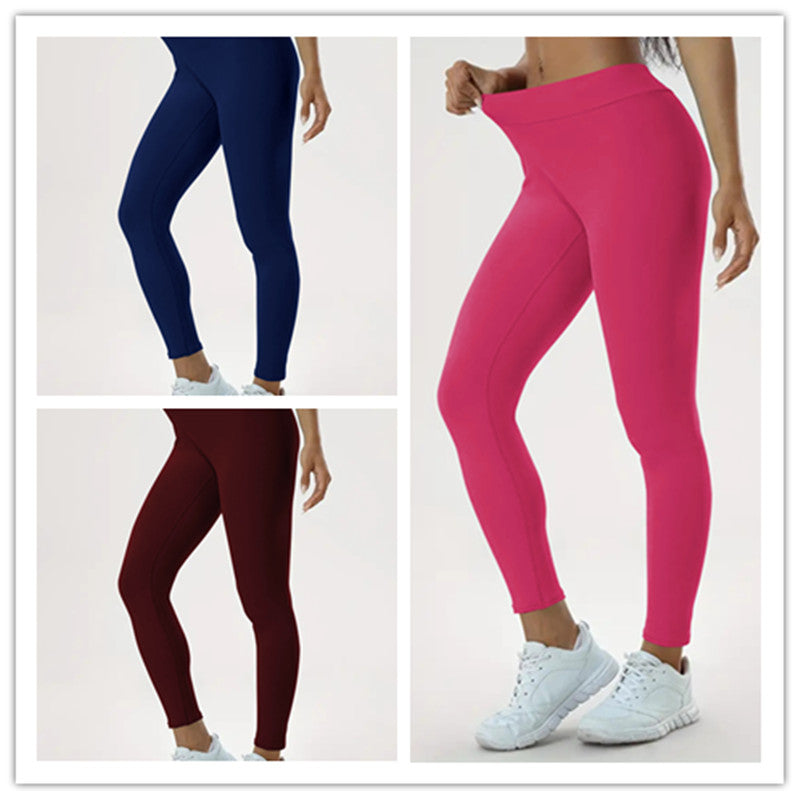 Hochelastische Yoga-Hose mit hoher Taille