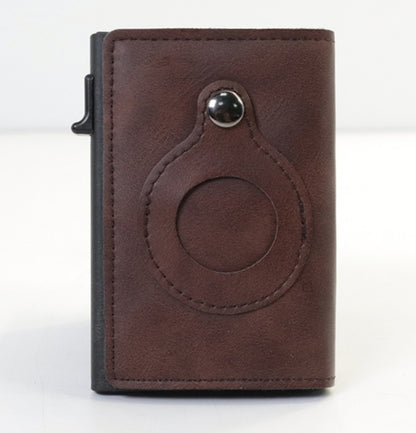 Multifunktionales RFID-Schutz-Diebstahlsichere Kartenetui-Tasche AirTag Leder-Geldbörsen-Set