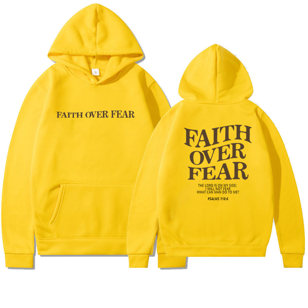 Glaube statt Angst Bibelvers Christlicher Hoodie