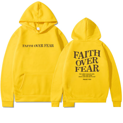 Glaube statt Angst Bibelvers Christlicher Hoodie