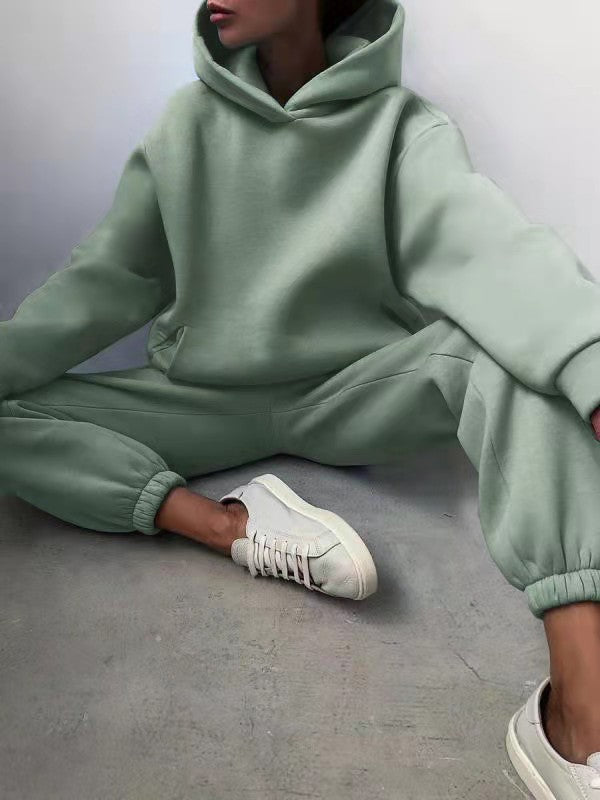 Women's Casual Hooded Two-Piece Hooded Tracksuit