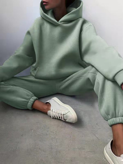 Women's Casual Hooded Two-Piece Hooded Tracksuit