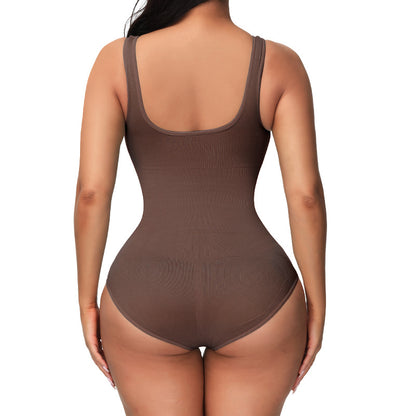 Seamless bodysuit corset style