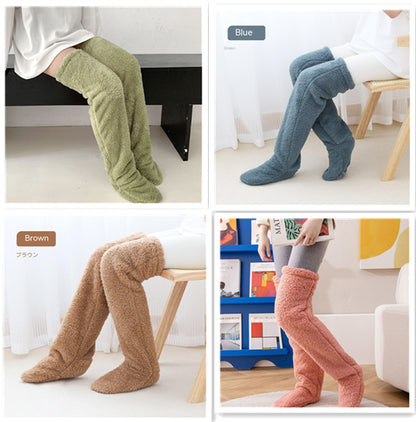 Overknee-Flauschig kältebeständige Socken