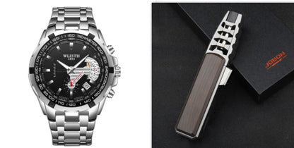 Edelstahl Quarz Wasserdicht Armbanduhr