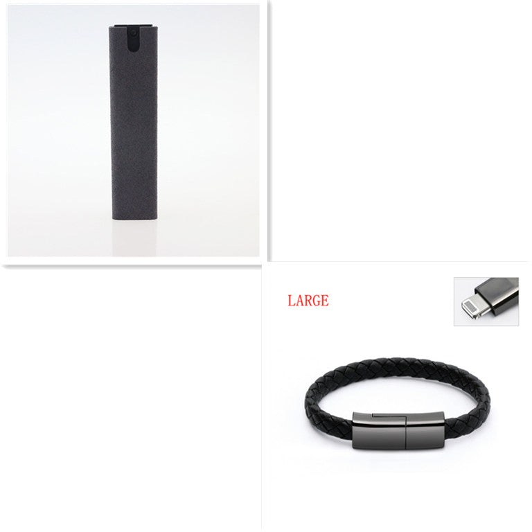 2-in-1 set for cleaning mobile phone and computer screens: microfiber cloth for dust removal