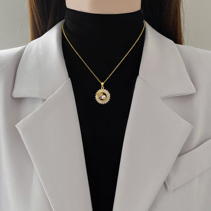Blätterkette Ohrringe 2-Teiliges Modeschmuck-Set