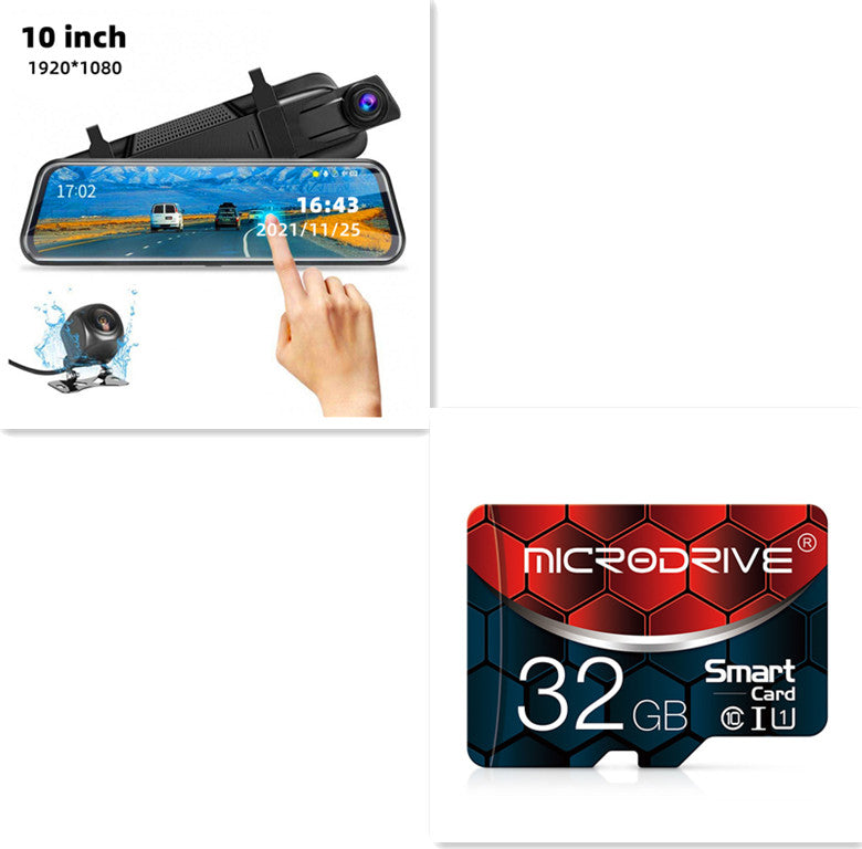 10-Zoll-Rundum-Display Dualaufzeichnung Front-Rückkamera