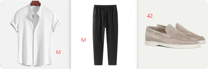 Kurzarm Locker Geschnitten Hemd