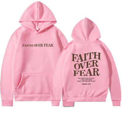 Glaube statt Angst Bibelvers Christlicher Hoodie