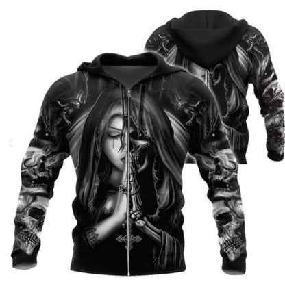 Halloween Totenkopf Anime 3D Sweatshirt
