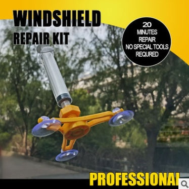 Tool set for repairing cracks and reducing liquid adhesive