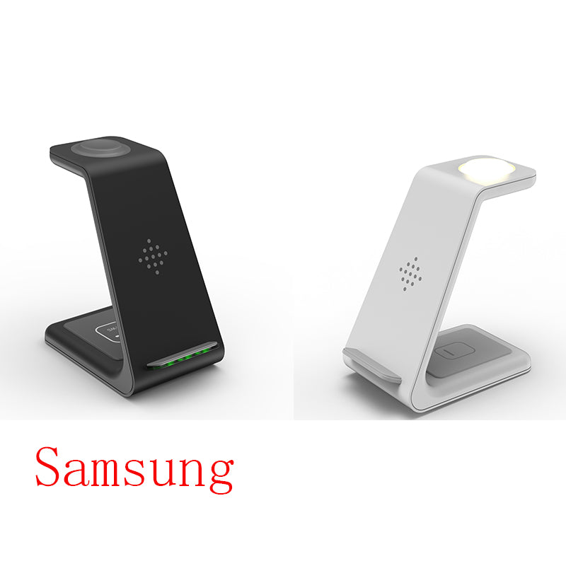 3-in-1 fast charging station: Wireless charging station with fast charging function and mobile phone holder
