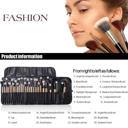 Geschenkset mit 24 Make-up-Pinseln, professionelle Kosmetikpinsel, Augenbrauenpinsel, Puderpinsel, Foundationpinsel, Lidschattenpinsel, Make-up-Werkzeuge