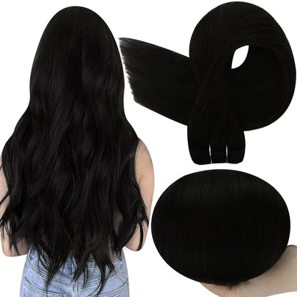 Full Shine Human Hair Weft Extensions Hair Bundles 100g Ombre Blonde Color Sew in Silky Straight Remy Skin Double Weft For Salon