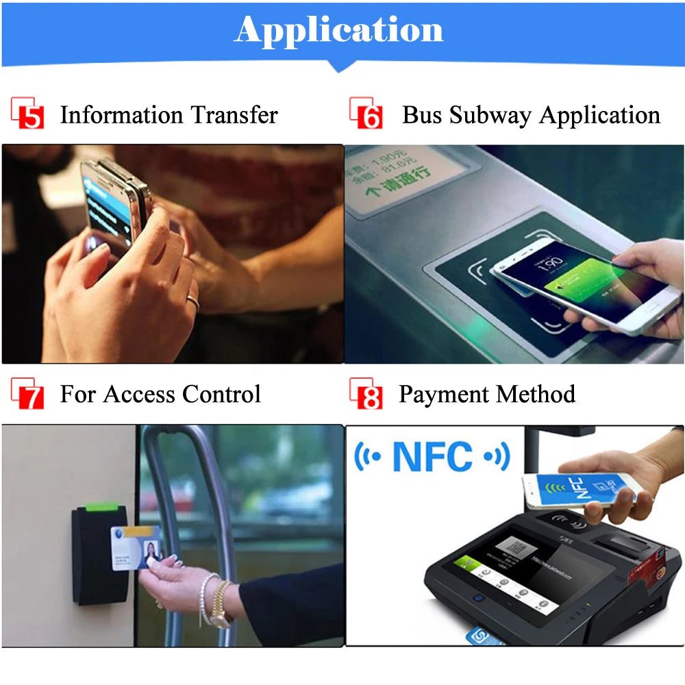 6 Stück NFC Ntag213 Ntag215 Ntag216 TAG Aufkleber 213 13,56MHz Universelles Etikett RFID Token Patrol Ultralight für Amiibo Etc