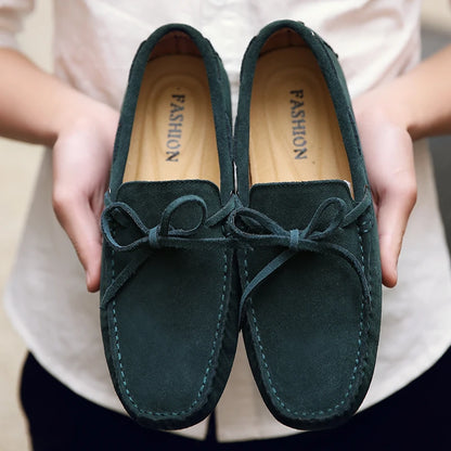 Fashion Men Shoes Genuine Leather Casual Summer Shoes Classic Mens Loafers Elegantes Slip On Men's Flats Plus Male Driving Shoes