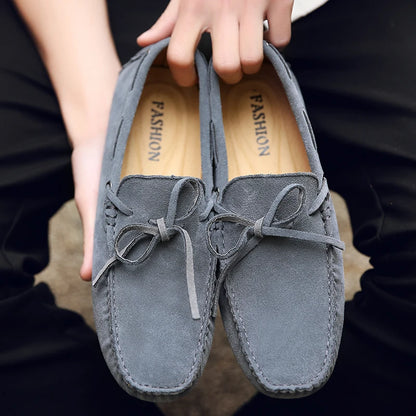 Fashion Men Shoes Genuine Leather Casual Summer Shoes Classic Mens Loafers Elegantes Slip On Men's Flats Plus Male Driving Shoes
