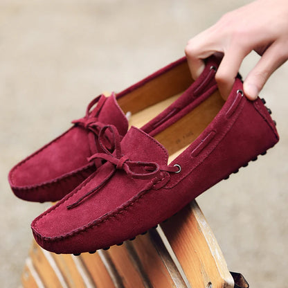 Fashion Men Shoes Genuine Leather Casual Summer Shoes Classic Mens Loafers Elegantes Slip On Men's Flats Plus Male Driving Shoes