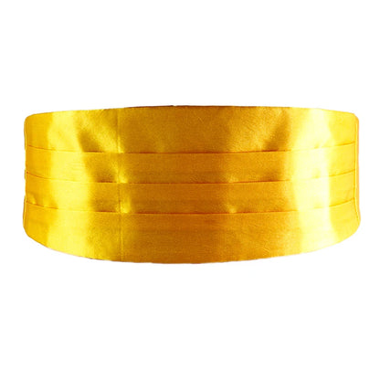 Men Classic Satin Cummerbund  Elastic Bellyband Basic Tuxedo Cummerbunds for Formal Wedding Prom Dinner Party Waist Band