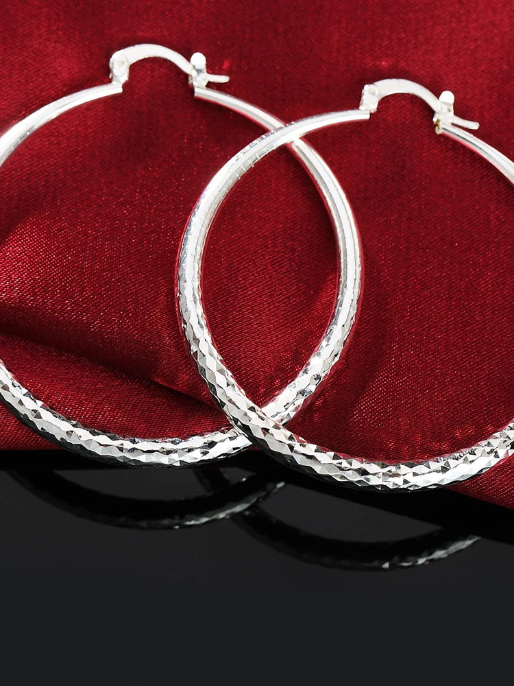 Ohrringe 3CM Kreis-Creolen für Damen, modisch, hübsch, Hochzeit, Party, Schmuck, Weihnachtsgeschenke