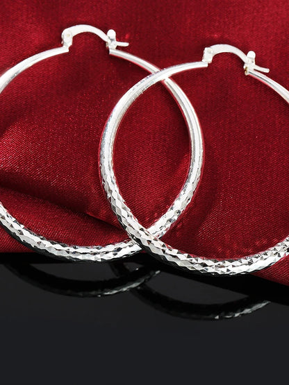 Ohrringe 3CM Kreis-Creolen für Damen, modisch, hübsch, Hochzeit, Party, Schmuck, Weihnachtsgeschenke